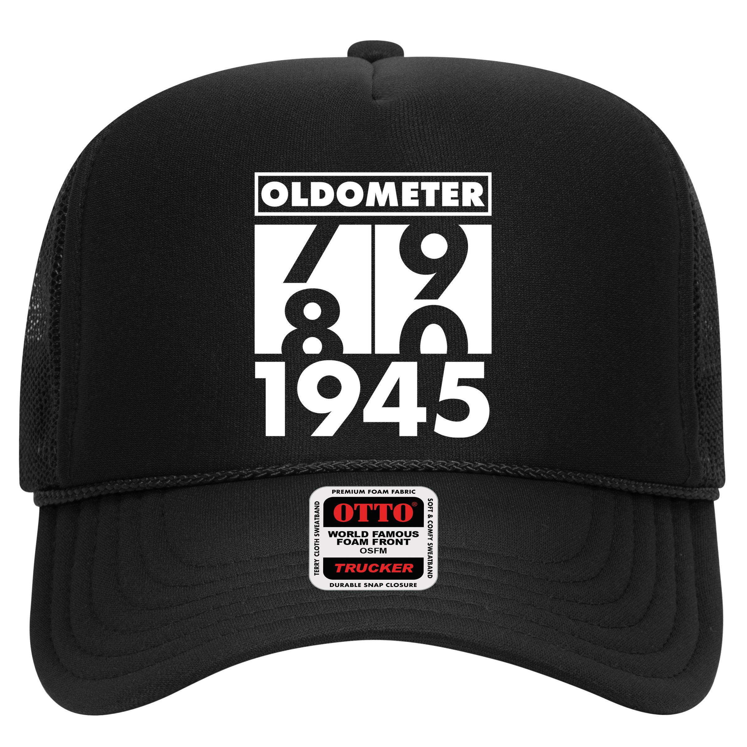 Funny Oldometer Made In 1945 80th Birthday Hat