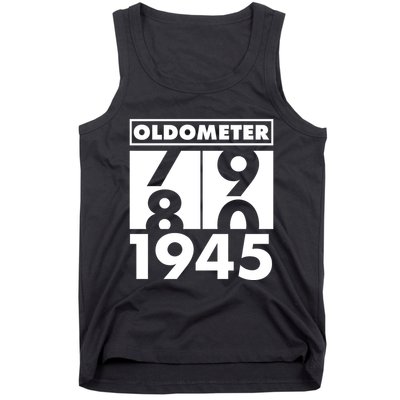Funny Oldometer Made In 1945 80th Birthday Tank Top