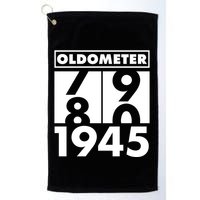 Funny Oldometer Made In 1945 80th Birthday Golf Towel