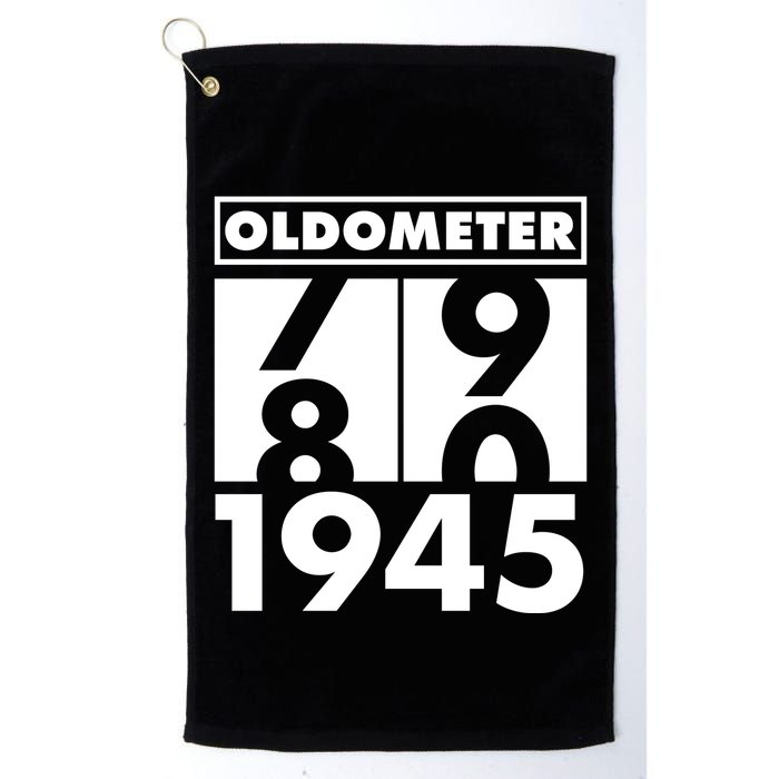 Funny Oldometer Made In 1945 80th Birthday Golf Towel