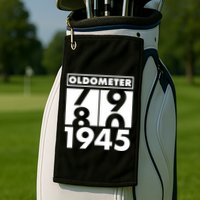 Funny Oldometer Made In 1945 80th Birthday Golf Towel