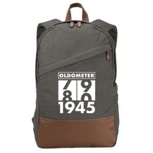 Funny Oldometer Made In 1945 80th Birthday Cotton Canvas Backpack