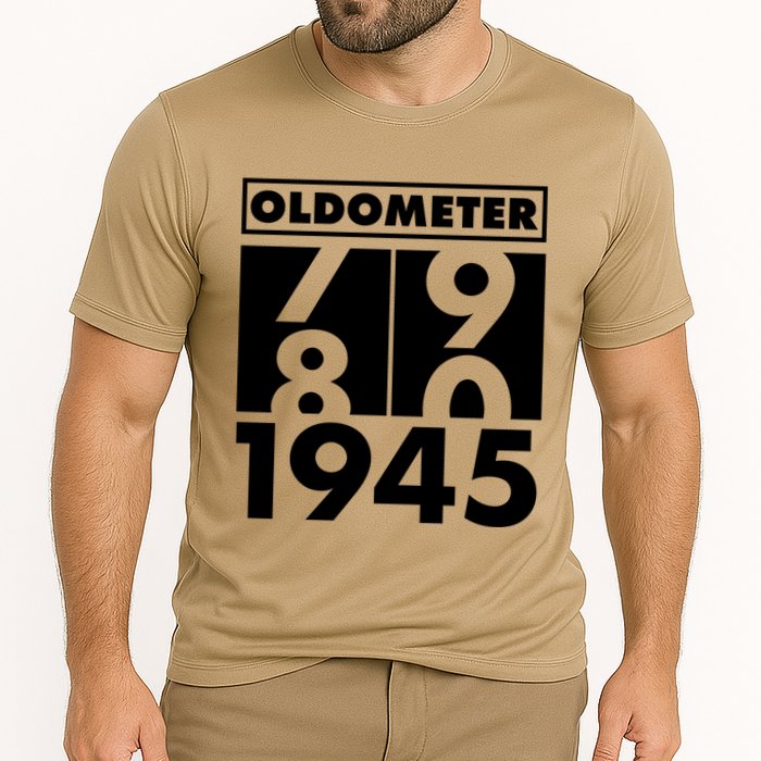 Funny Oldometer Made In 1945 80th Birthday Performance Shirt
