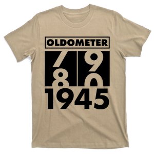 Funny Oldometer Made In 1945 80th Birthday T-Shirt