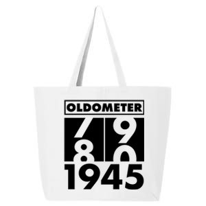 Funny Oldometer Made In 1945 80th Birthday 25L Jumbo Tote