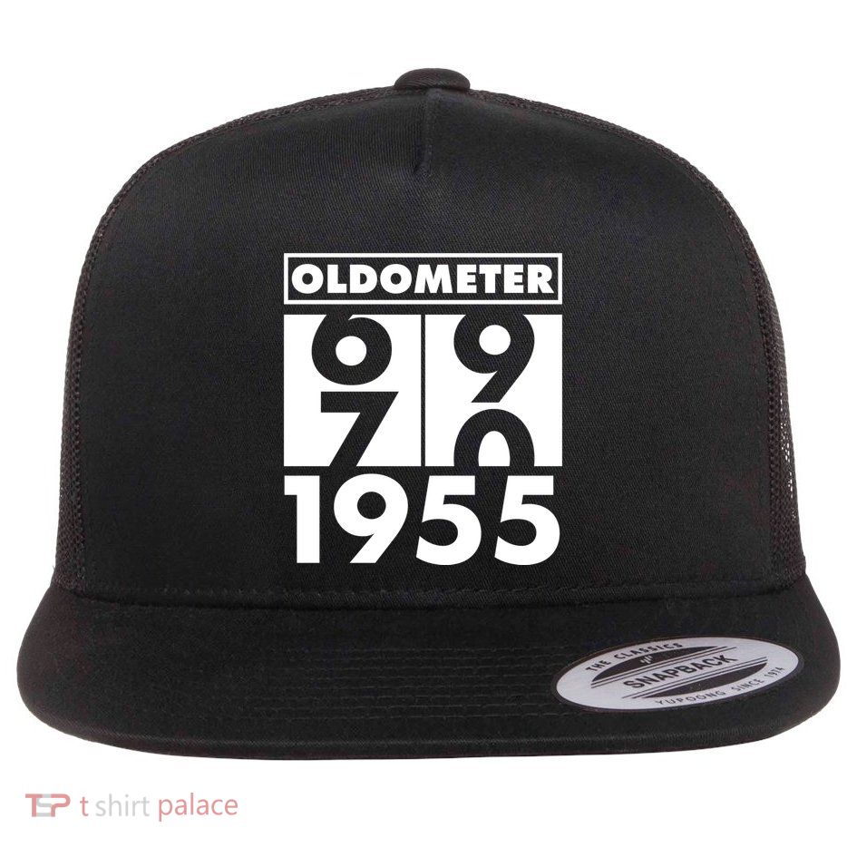 Funny Oldometer Made In 1955 70th Birthday Flatbill Hat