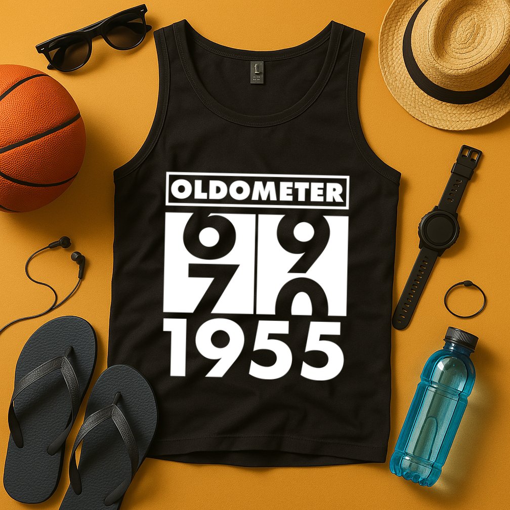 Funny Oldometer Made In 1955 70th Birthday Tank Top
