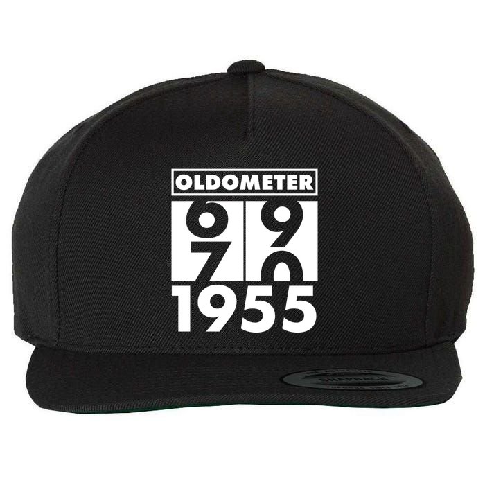 Funny Oldometer Made In 1955 70th Birthday Wool Snapback Cap