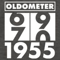 Funny Oldometer Made In 1955 70th Birthday Vector Backpack