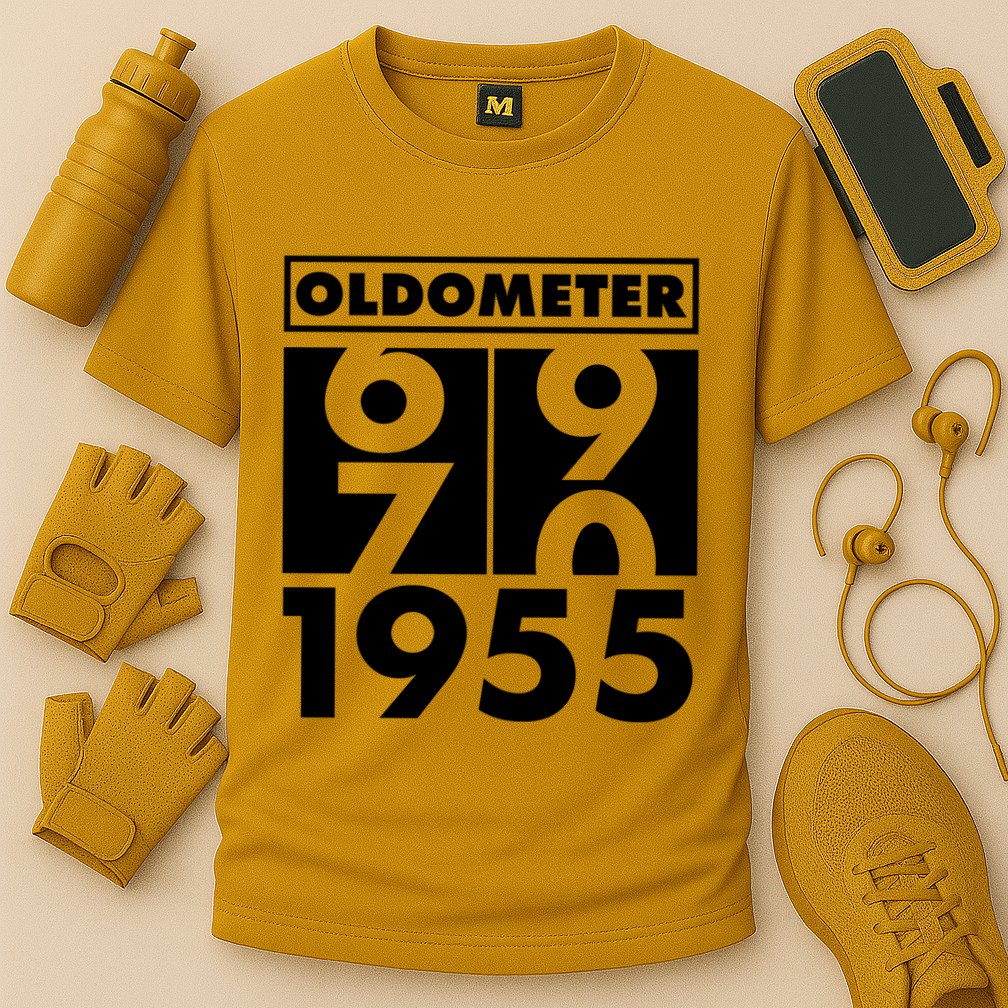 Funny Oldometer Made In 1955 70th Birthday Cooling Performance Crew T-Shirt