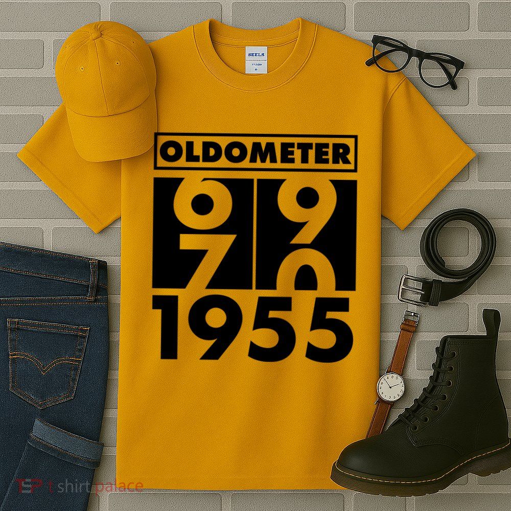 Funny Oldometer Made In 1955 70th Birthday Tall T-Shirt