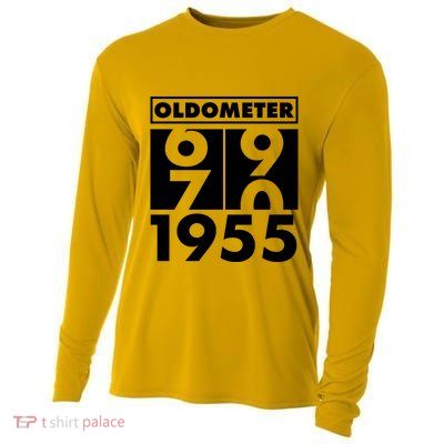 Funny Oldometer Made In 1955 70th Birthday Cooling Performance Long Sleeve Crew