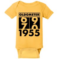 Funny Oldometer Made In 1955 70th Birthday Baby Bodysuit