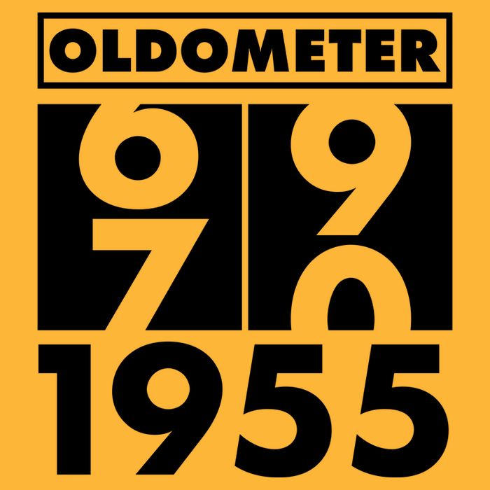 Funny Oldometer Made In 1955 70th Birthday Golf Towel