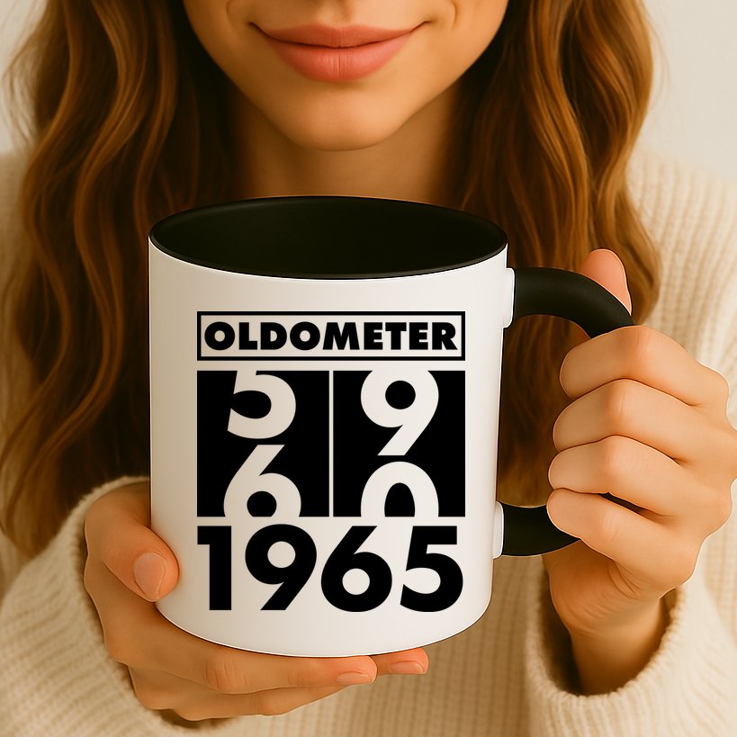 Funny Oldometer Made In 1965 60th Birthday Mug