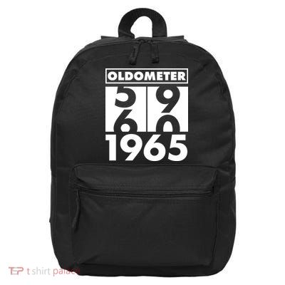 Funny Oldometer Made In 1965 60th Birthday 16 in Basic Backpack