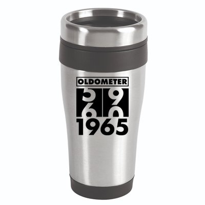 Funny Oldometer Made In 1965 60th Birthday 16oz Travel Tumbler