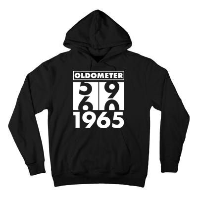 Funny Oldometer Made In 1965 60th Birthday Tall Hoodie