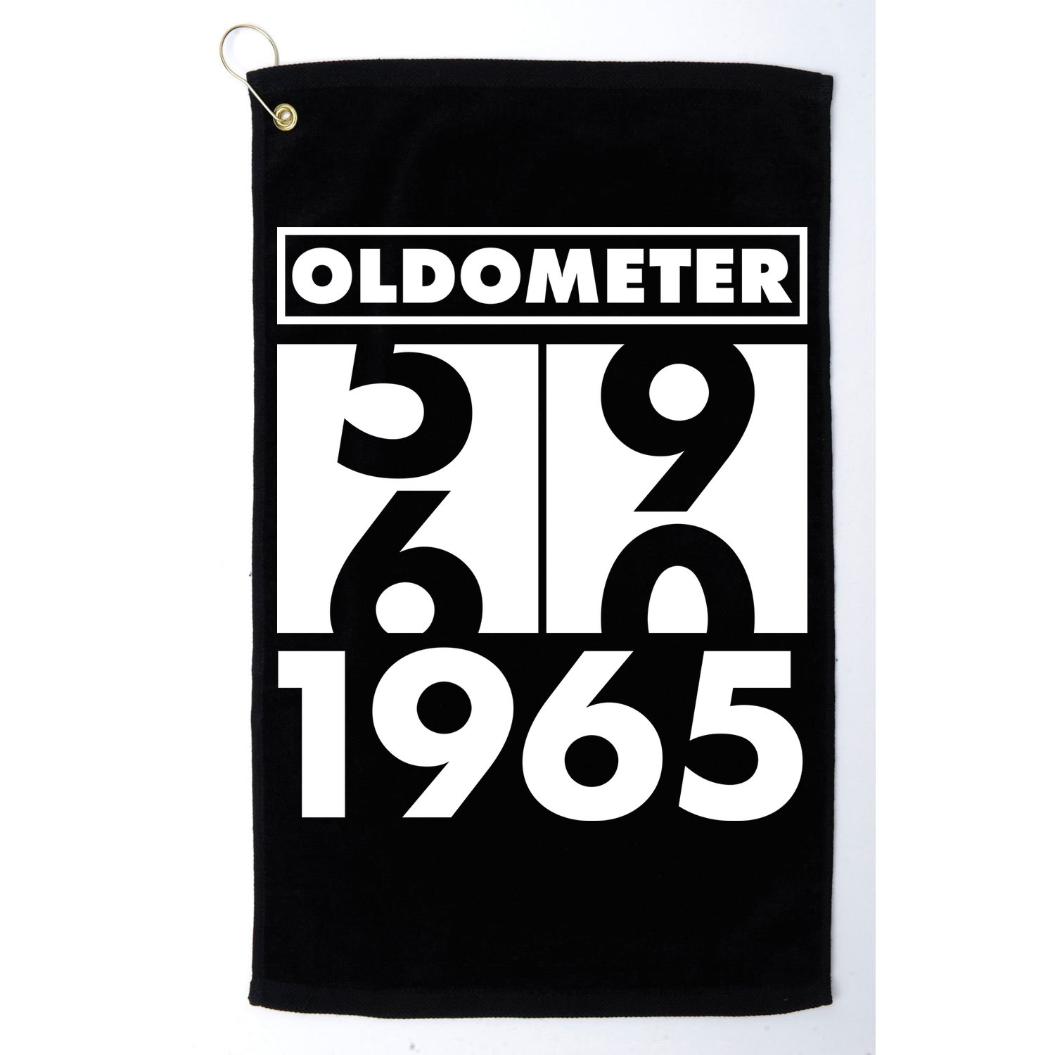 Funny Oldometer Made In 1965 60th Birthday Golf Towel