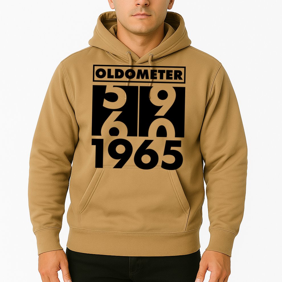 Funny Oldometer Made In 1965 60th Birthday Hoodie