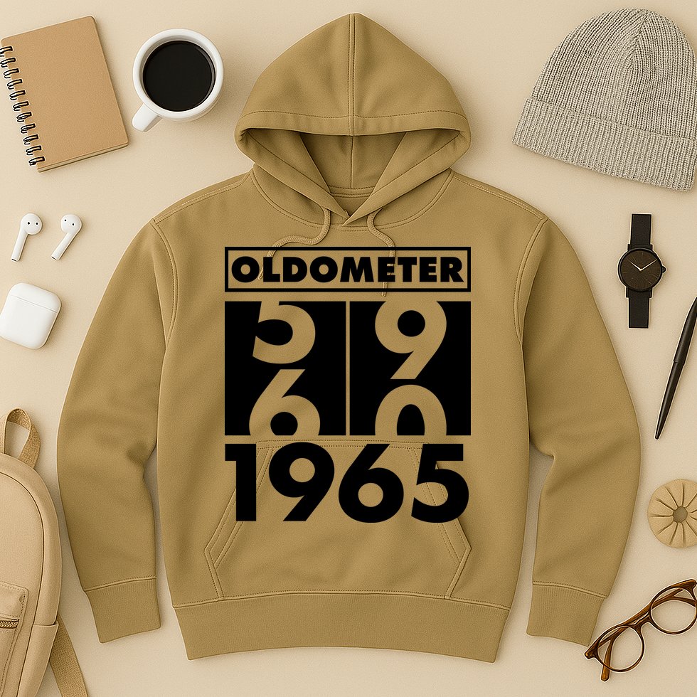 Funny Oldometer Made In 1965 60th Birthday Hoodie