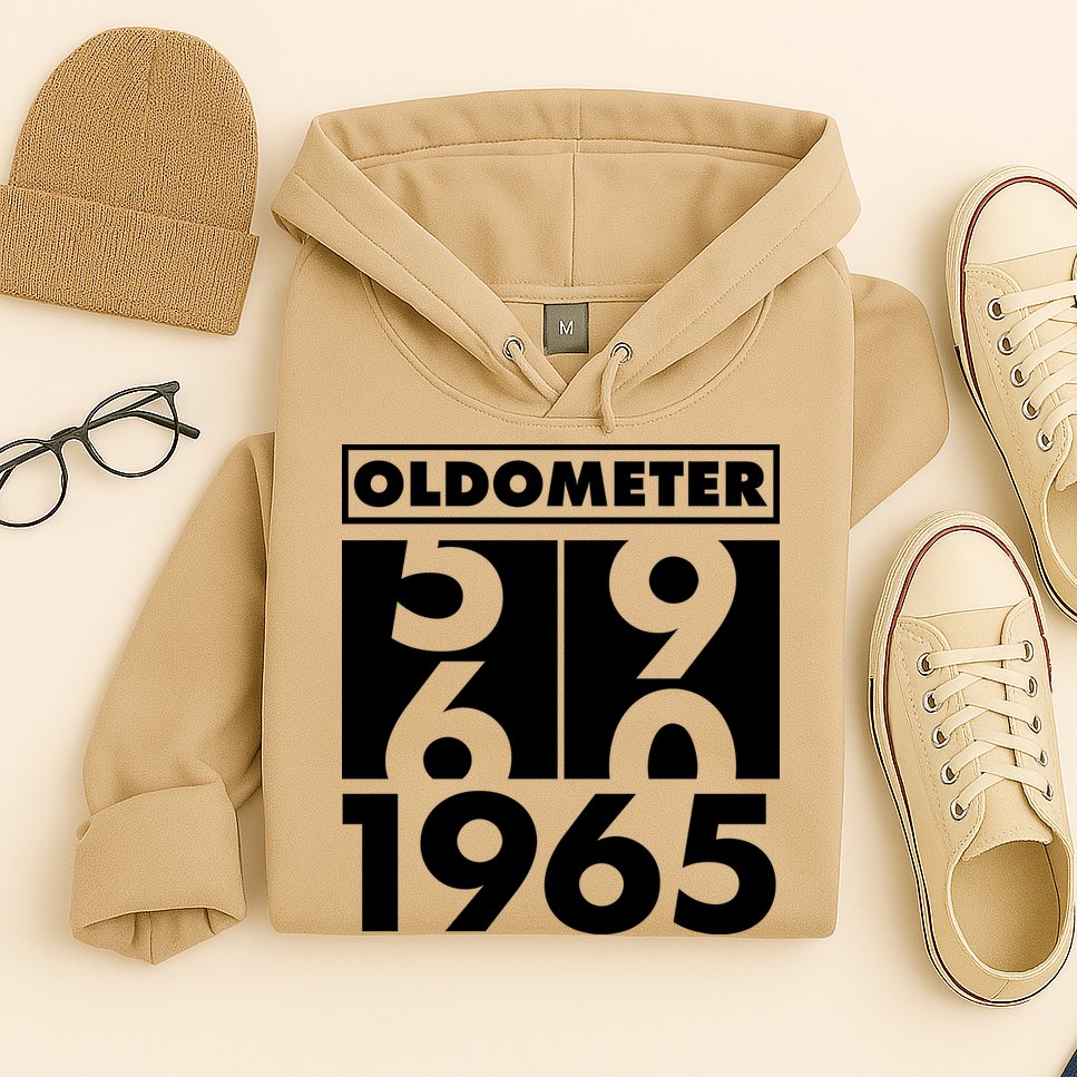 Funny Oldometer Made In 1965 60th Birthday Hoodie
