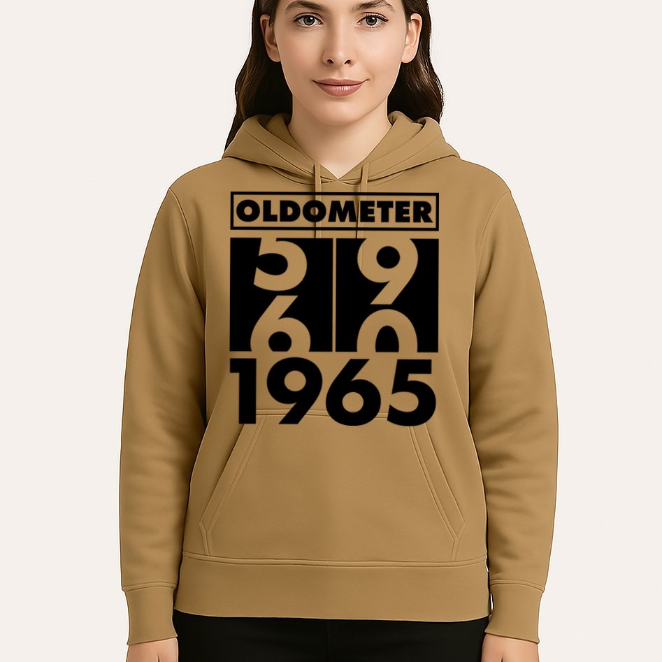 Funny Oldometer Made In 1965 60th Birthday Hoodie