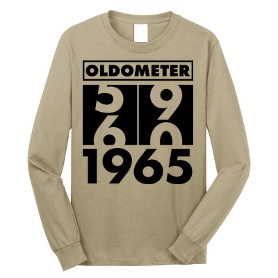 Funny Oldometer Made In 1965 60th Birthday Long Sleeve Shirt