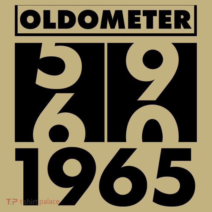 Funny Oldometer Made In 1965 60th Birthday T-Shirt