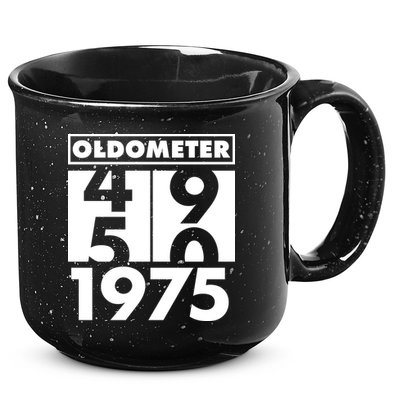 Funny Oldometer Made In 1975 50th Birthday 15oz Campfire Ceramic Mug