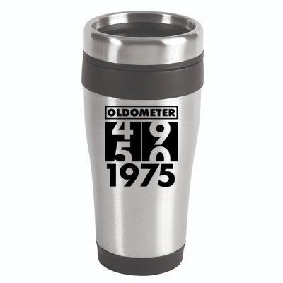 Funny Oldometer Made In 1975 50th Birthday 16oz Travel Tumbler