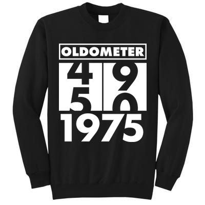 Funny Oldometer Made In 1975 50th Birthday Tall Sweatshirt