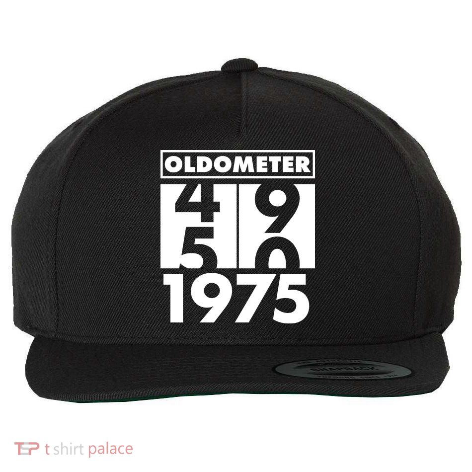 Funny Oldometer Made In 1975 50th Birthday Wool Snapback Cap