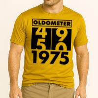 Funny Oldometer Made In 1975 50th Birthday Cooling Performance Crew T-Shirt