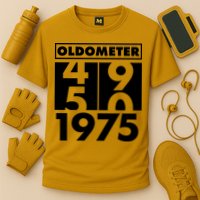 Funny Oldometer Made In 1975 50th Birthday Cooling Performance Crew T-Shirt