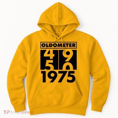 Funny Oldometer Made In 1975 50th Birthday Hoodie