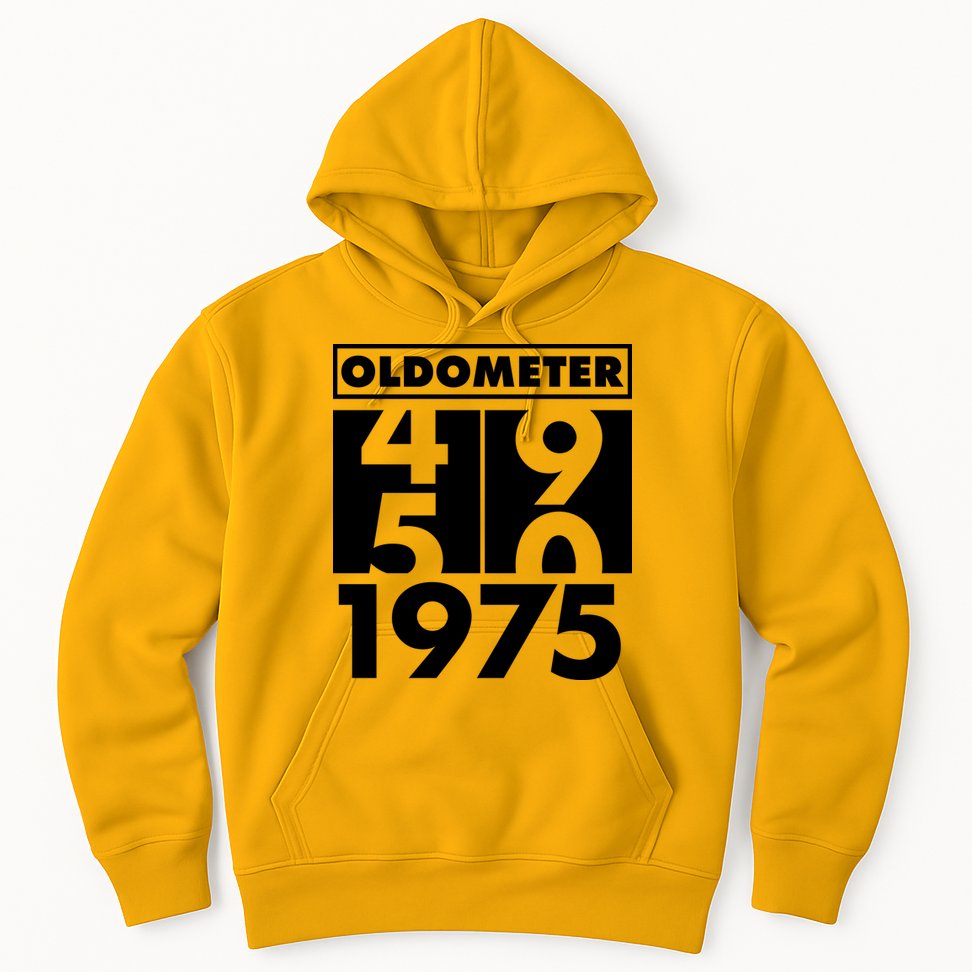 Funny Oldometer Made In 1975 50th Birthday Hoodie