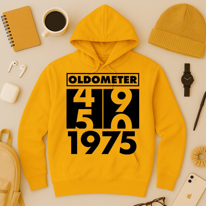 Funny Oldometer Made In 1975 50th Birthday Hoodie