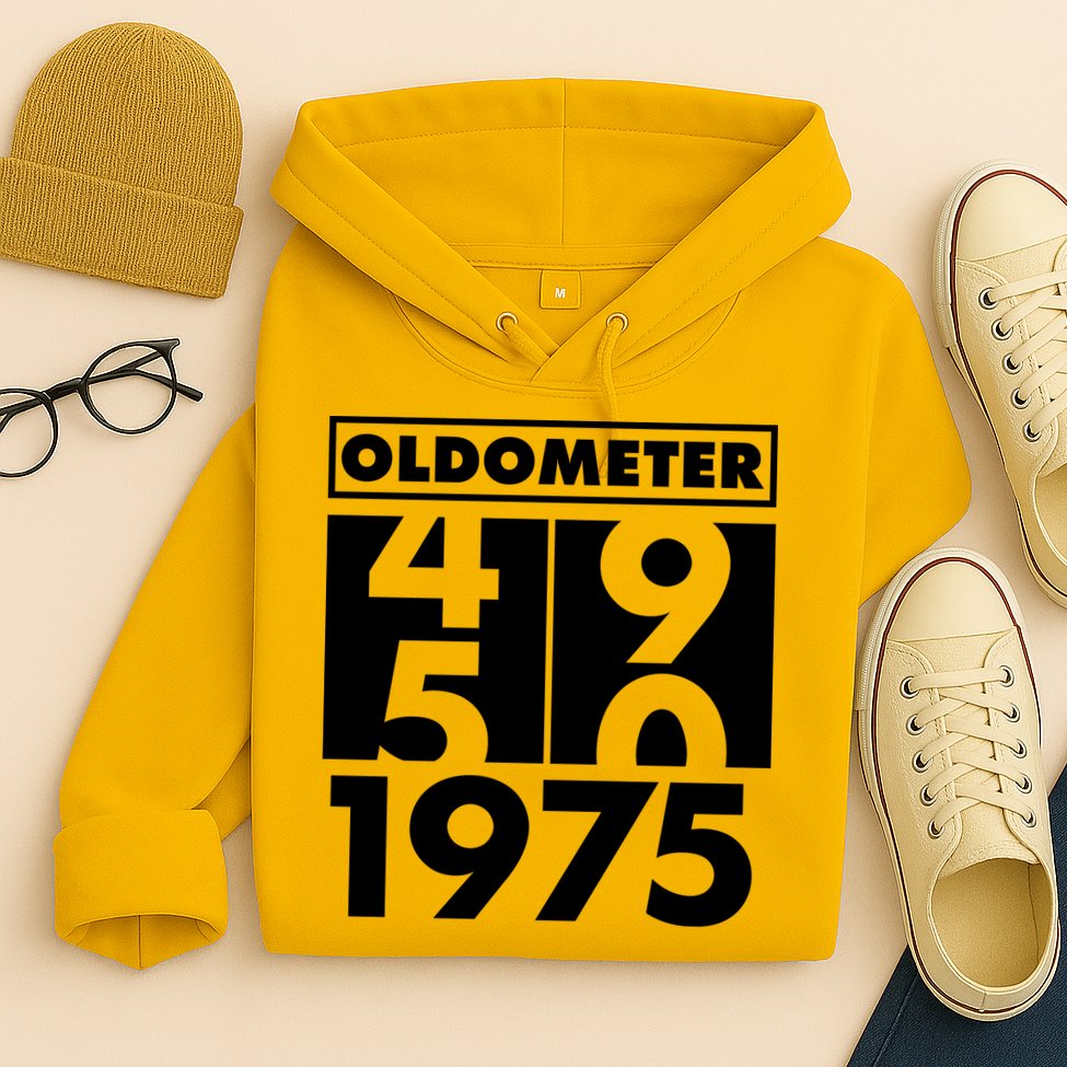 Funny Oldometer Made In 1975 50th Birthday Hoodie