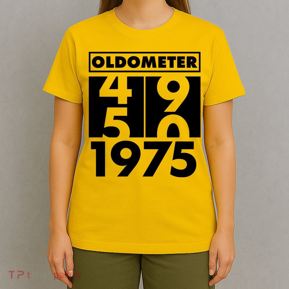 Funny Oldometer Made In 1975 50th Birthday T-Shirt