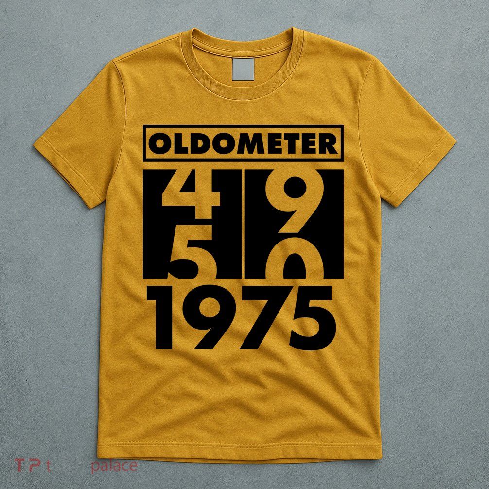 Funny Oldometer Made In 1975 50th Birthday T-Shirt