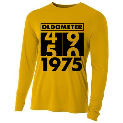 Funny Oldometer Made In 1975 50th Birthday Cooling Performance Long Sleeve Crew