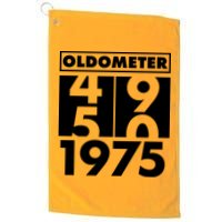 Funny Oldometer Made In 1975 50th Birthday Golf Towel