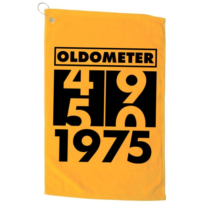 Funny Oldometer Made In 1975 50th Birthday Golf Towel