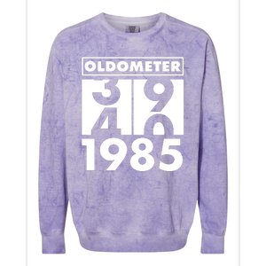 Funny Oldometer Made In 1985 40th Birthday Colorblast Crewneck Sweatshirt