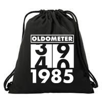 Funny Oldometer Made In 1985 40th Birthday Drawstring Bag