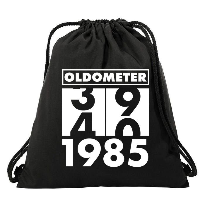 Funny Oldometer Made In 1985 40th Birthday Drawstring Bag