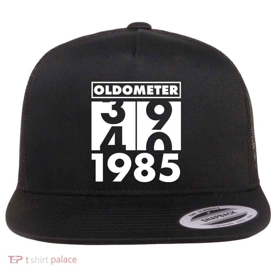 Funny Oldometer Made In 1985 40th Birthday Flatbill Hat