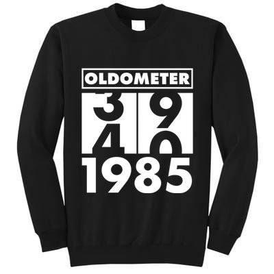 Funny Oldometer Made In 1985 40th Birthday Tall Sweatshirt