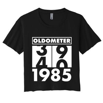 Funny Oldometer Made In 1985 40th Birthday Crop Top